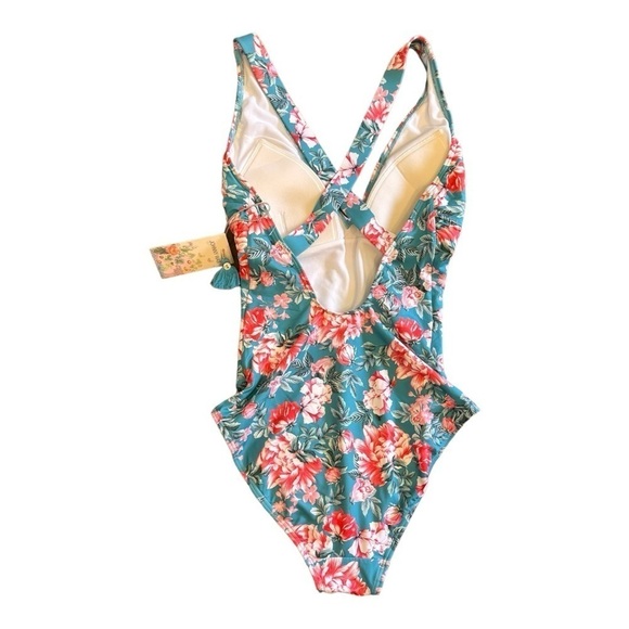 Johnny Was Floral-Print One-Piece Swimsuit NWT - Picture 3 of 5